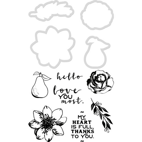 Kaisercraft - Golden Grove Collection - Decorative Dies and Clear Acrylic Stamps