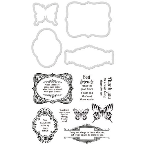 Kaisercraft - Decorative Die and Clear Acrylic Stamps - Romance