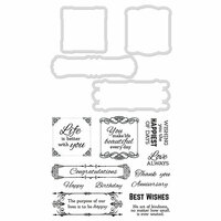 Kaisercraft - Decorative Dies and Clear Acrylic Stamps - Best Wishes