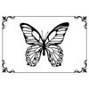 Kaisercraft - 4 x 6 Embossing Folder - Framed Butterfly