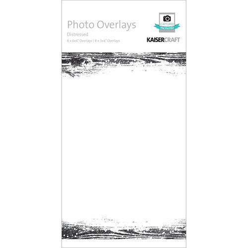 Kaisercraft - Captured Moments Collection - Photo Overlays - Distressed - Black