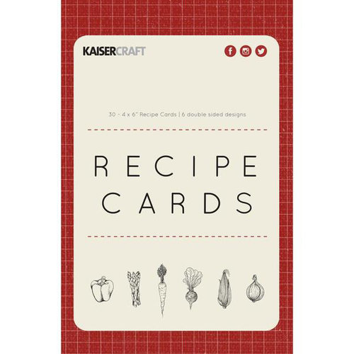 Kaisercraft - Bon Appetit Collection - Recipe Cards