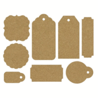Kaisercraft - Paper Tags and Shapes - Raw Kraft