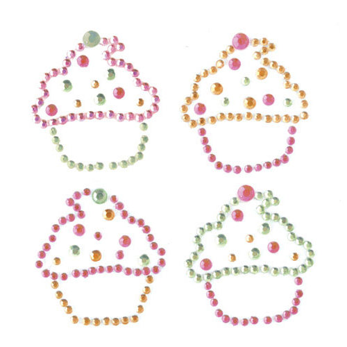 Kaisercraft - Candy Lane Collection - Rhinestones - Cupcake