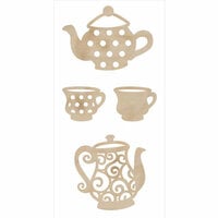 Kaisercraft - Flourishes - Die Cut Wood Pieces - Tea Party