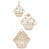 Kaisercraft - Flourishes - Die Cut Wood Pieces - Cupcakes