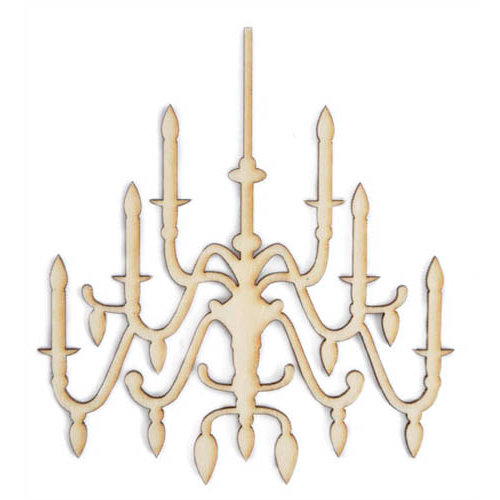 Kaisercraft - Flourishes - Die Cut Wood Pieces - Chandelier