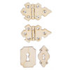 Kaisercraft - Flourishes - Die Cut Wood Pieces - Locks and Hinges