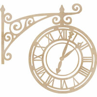 Kaisercraft - Flourishes - Die Cut Wood Pieces - Ornate Clock