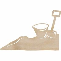 Kaisercraft - Flourishes - Die Cut Wood Pieces - Bucket and Spade