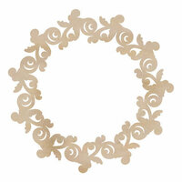 Kaisercraft - Flourishes - Die Cut Wood Pieces - Rose Wreath