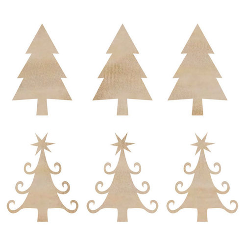 Kaisercraft - Flourishes - Die Cut Wood Pieces - Mini Christmas Trees