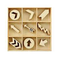 Kaisercraft - Flourishes - Die Cut Wood Pieces Pack - Arrows
