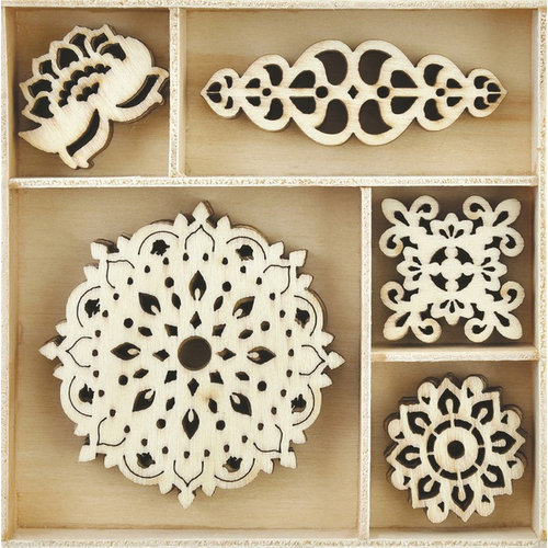 Kaisercraft - Flourishes - Die Cut Wood Pieces Pack - Bollywood