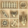 Kaisercraft - Beach Shack Collection - Die Cut Wood Pieces Pack - Beach