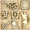 Kaisercraft - Fairy Garden Collection - Flourishes - Die Cut Wood Pieces Pack - Make a Wish