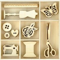 Kaisercraft - Miss Betty Collection - Die Cut Wood Pieces Pack - Treasures