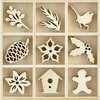 Kaisercraft - Flourishes - Die Cut Wood Pieces Pack - Festive Foliage