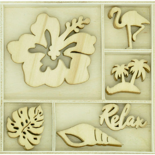 Kaisercraft - Flourishes - Die Cut Wood Pieces Pack - Relax