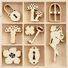 Kaisercraft - Enchanted Collection - Flourishes - Die Cut Wood Pieces Pack - 45 Pieces