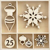 Kaisercraft - Let It Snow Collection - Christmas - Flourishes - Die Cut Wood Pieces Pack
