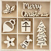 Kaisercraft - Christmas - Peppermint Kisses Collection - Flourishes - Die Cut Wood Pieces Pack