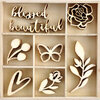 Kaisercraft - Flourishes - Die Cut Wood Pieces - Amethyst