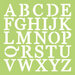Kaisercraft - 12 x 12 Stencils Template - Uppercase Alphabet