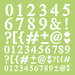 Kaisercraft - 12 x 12 Stencils Template - Number and Punctuation