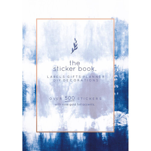 Kaisercraft - The Indigo Collection - Kaiserstyle - Sticker Book with Rose Gold Foil Accents