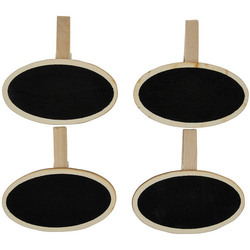 Kaisercraft - Lucky Dip - Clips - Oval - Chalkboard