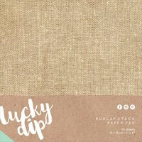 Kaisercraft - Lucky Dip - 6 x 6 Paper Pad - Burlap