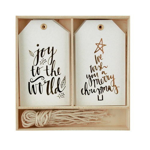 Kaisercraft - Lucky Dip Collection - Christmas - Gift Tag Box - Joy to the World