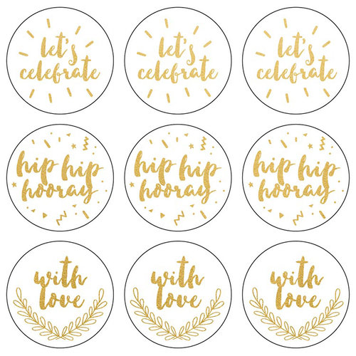 Kaisercraft - Lucky Dip Collection - Foil Stickers - Let's Celebrate