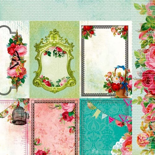 Kaisercraft - Secret Admirer Collection - 12 x 12 Double Sided Paper - Cherished