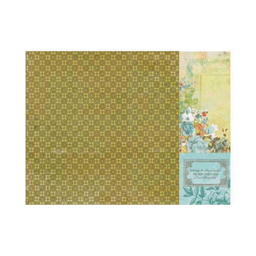 Kaisercraft - Marigold Collection - 12 x 12 Double Sided Paper - Lemon