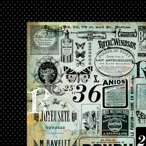 Kaisercraft - 75 Cents Collection - 12 x 12 Double Sided Paper - Dime