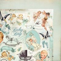 Kaisercraft - Bundle of Joy Collection - 12 x 12 Double Sided Paper - Booties