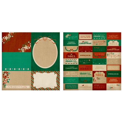 Kaisercraft - Holly Bright Collection - Christmas - 12 x 12 Double Sided Paper - Timber
