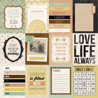 Kaisercraft - Take Note Collection - 12 x 12 Double Sided Paper - Memo