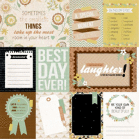 Kaisercraft - Take Note Collection - 12 x 12 Double Sided Paper - Memories