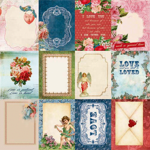 Kaisercraft - Key to My Heart Collection - 12 x 12 Double Sided Paper - Attraction