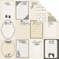 Kaisercraft - Pitter Patter Collection - 12 x 12 Double Sided Paper - Peek-a-boo