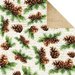 Kaisercraft - Basecoat Christmas Collection - 12 x 12 Double Sided Paper - Pine