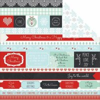 Kaisercraft - North Pole Collection - Christmas - 12 x 12 Double Sided Paper - Toboggan