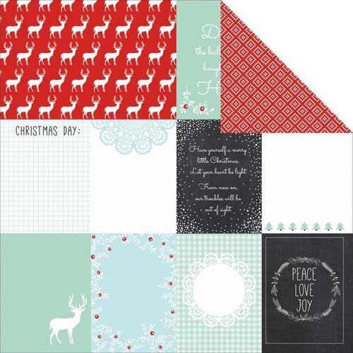 Kaisercraft - North Pole Collection - Christmas - 12 x 12 Double Sided Paper - Skate