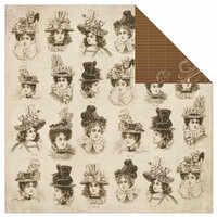 Kaisercraft - Betsy's Couture Collection - 12 x 12 Double Sided Paper - Peplum