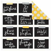 Kaisercraft - Shine Bright Collection - 12 x 12 Double Sided Paper - Buttercup