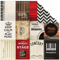 Kaisercraft - On Stage Collection - 12 x 12 Double Sided Paper - Arts