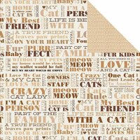 Kaisercraft - Furry Friends Collection - 12 x 12 Double Sided Paper - Loyal